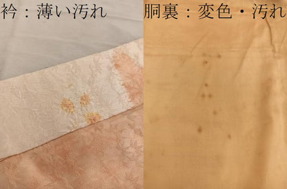 平和屋着物■上質な小紋 絞り 草花文 正絹 逸品 BAAW6441mz