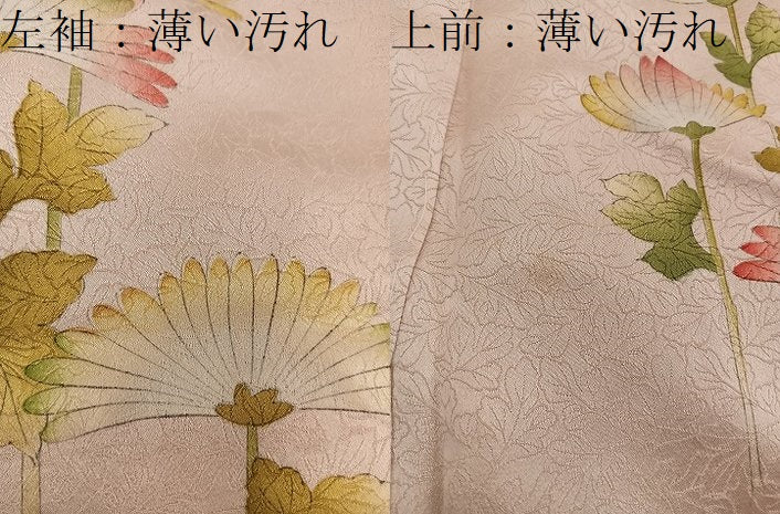 平和屋着物■訪問着 駒刺繍 枝葉文 正絹 逸品 BAAW6442mz