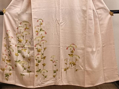 平和屋着物■訪問着 駒刺繍 枝葉文 正絹 逸品 BAAW6442mz