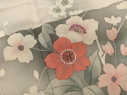 平和屋着物■訪問着 手描き 枝花文 暈し染め 正絹 逸品 BAAW6443mz