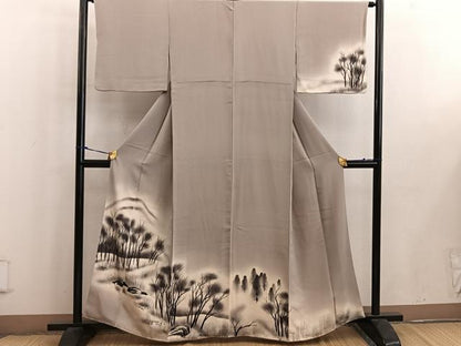 平和屋着物■訪問着 手描き 正絹 逸品 BAAW6447mz
