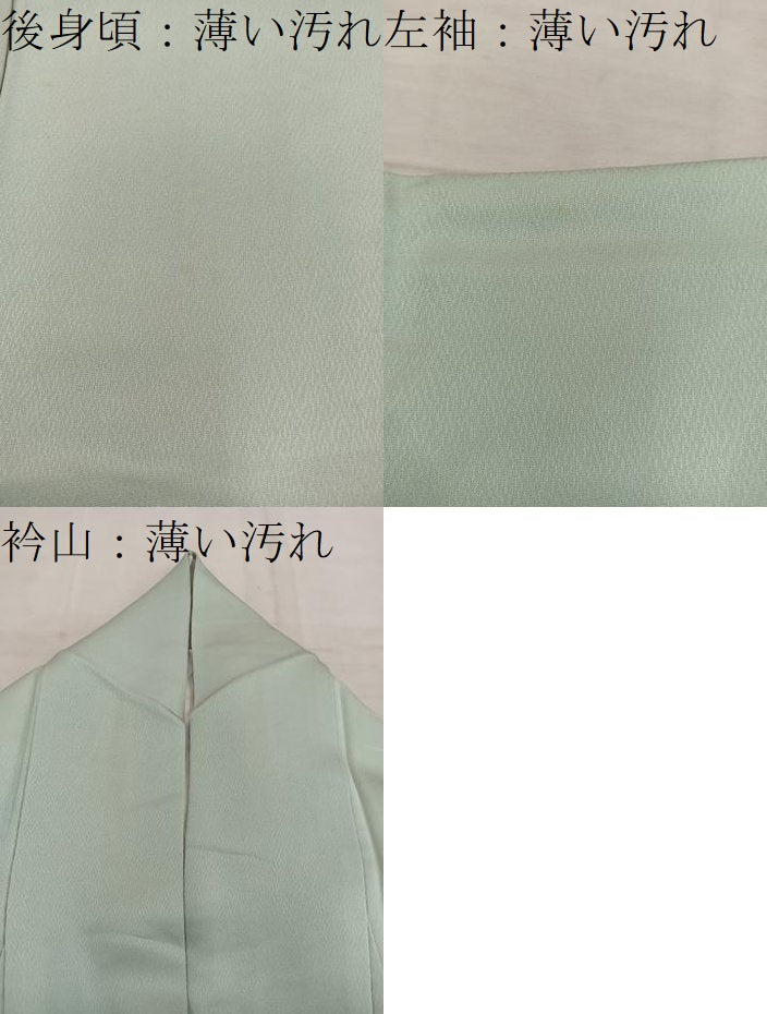 平和屋着物■訪問着 刺繍 檜扇花文 暈し染め 正絹 逸品 BAAW6449mz