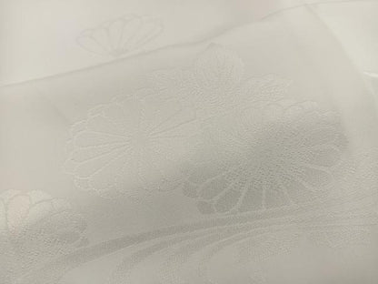 平和屋着物■長襦袢　袷　流水花文　白色　洗える着物　BAAW6453mz