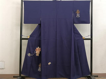 平和屋着物■訪問着　能　狂言　正絹　逸品　BAAW6460mz