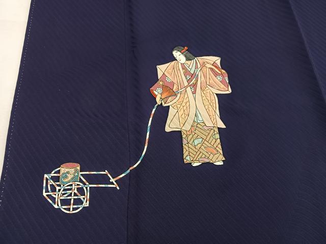 平和屋着物■訪問着　能　狂言　正絹　逸品　BAAW6460mz