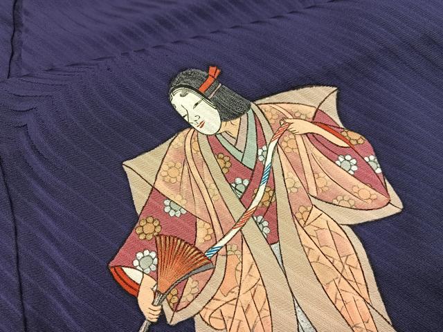 平和屋着物■訪問着　能　狂言　正絹　逸品　BAAW6460mz