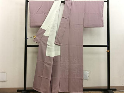 平和屋着物■豪華色留袖　樹林風景文　宍色　正絹　逸品　未使用　BAAW6461mz