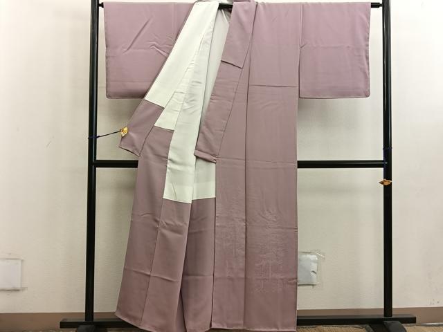平和屋着物■豪華色留袖　樹林風景文　宍色　正絹　逸品　未使用　BAAW6461mz