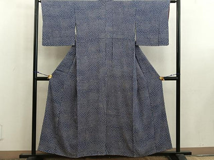 平和屋着物■上質な小紋　草花文　正絹　逸品　BAAW6471mz
