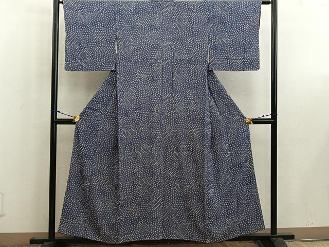 平和屋着物■上質な小紋　草花文　正絹　逸品　BAAW6471mz