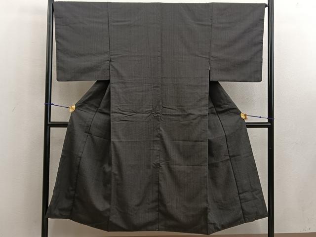 平和屋着物■男性　紬　絣文様　正絹　逸品　BAAW6485mz