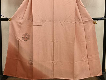 平和屋着物■訪問着　総刺繍　スワトウ刺繍　亀甲花文　暈し染め　正絹　逸品　未使用　BAAW6486mz