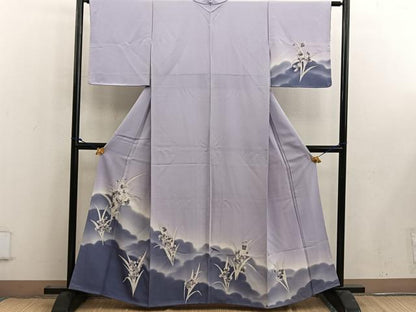 平和屋着物■訪問着　草花文　暈し染め　正絹　逸品　BAAW6488mz