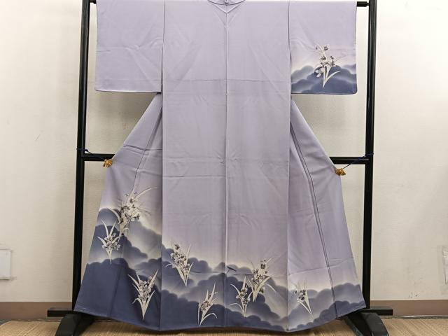 平和屋着物■訪問着　草花文　暈し染め　正絹　逸品　BAAW6488mz