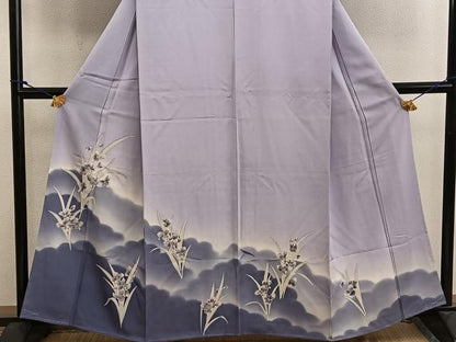 平和屋着物■訪問着　草花文　暈し染め　正絹　逸品　BAAW6488mz