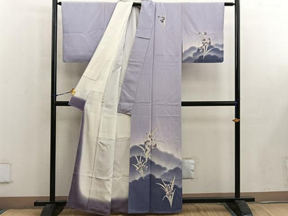 平和屋着物■訪問着　草花文　暈し染め　正絹　逸品　BAAW6488mz