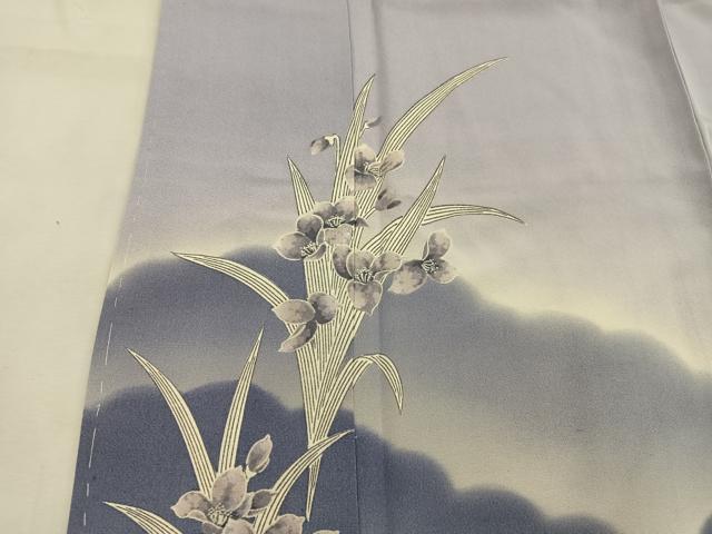 平和屋着物■訪問着　草花文　暈し染め　正絹　逸品　BAAW6488mz