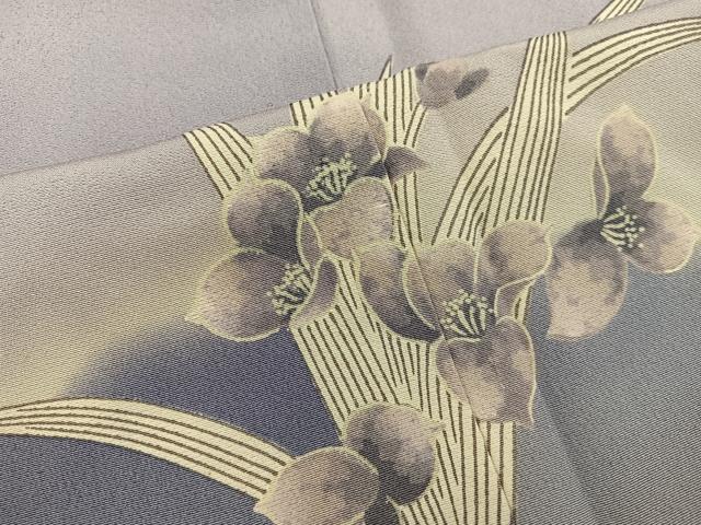 平和屋着物■訪問着　草花文　暈し染め　正絹　逸品　BAAW6488mz