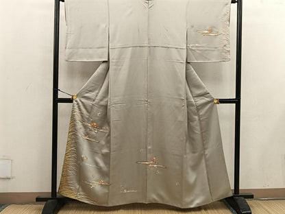 平和屋着物■訪問着 エ霞菊花文 金彩 正絹 逸品 BAAW6509mz