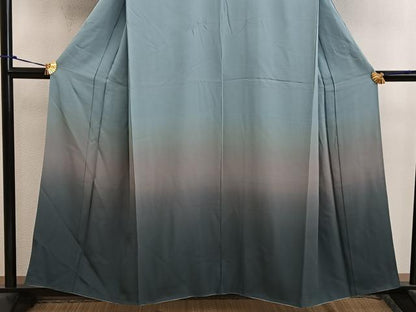 平和屋着物■訪問着 霞文 暈し染め 正絹 逸品 BAAW6518mz