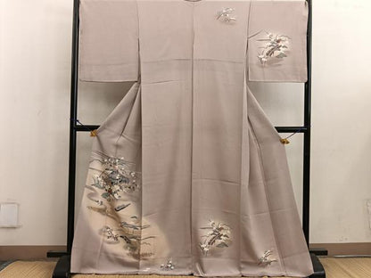 平和屋着物■訪問着　御所解花文　暈し染め　金彩　正絹　逸品　BAAW6528mz