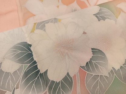 平和屋着物■訪問着　枝花文　暈し染め　やまと誂製　正絹　逸品　BAAW6531mz