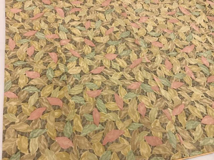 平和屋着物■上質な小紋　草葉文　正絹　逸品　BAAW6538mz