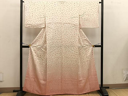 平和屋着物■訪問着　舞桜文　正絹　逸品　BAAW6556mz
