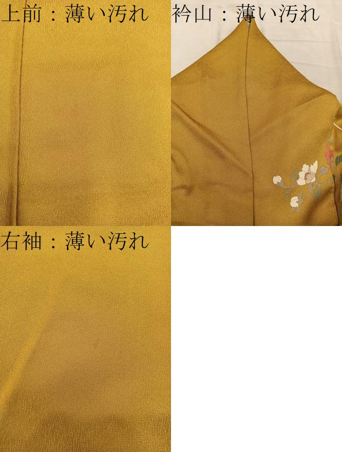 平和屋着物■訪問着　草花文　暈し染め　金彩　正絹　逸品　BAAW6557mz