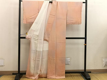 平和屋着物■本草木染作家　圓啓　小紋　霞文　暈し染め　正絹　逸品　未使用　BAAW6581mz