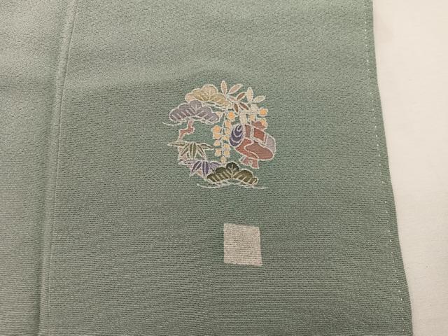 平和屋着物■高級染元　粋峰　林芳夫　京加賀友禅　色留袖　風景花文　暈し染め　正絹　逸品　BAAW6582mz