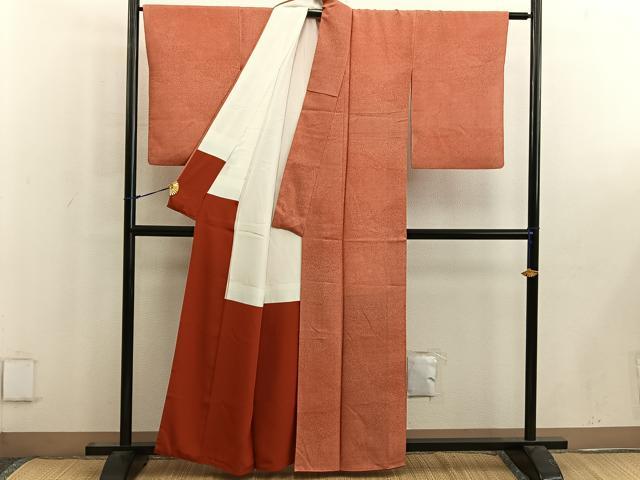 平和屋着物■江戸小紋　内田秀一　草花文　正絹　逸品　BAAW6585mz