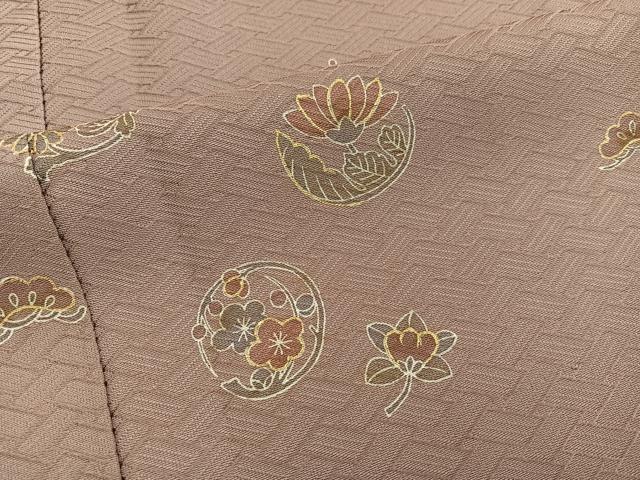 平和屋着物■友禅作家の巨匠　浅井青仁　訪問着　梅花文　正絹　逸品　BAAW6588mz