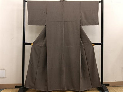 平和屋着物■上質な小紋　縞　正絹　逸品　未使用　BAAW6598mz