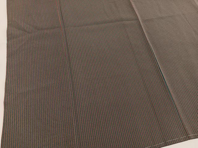 平和屋着物■上質な小紋　縞　正絹　逸品　未使用　BAAW6598mz