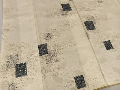 平和屋着物■上質な小紋　色紙重ね花文　正絹　逸品　BAAW6603mz
