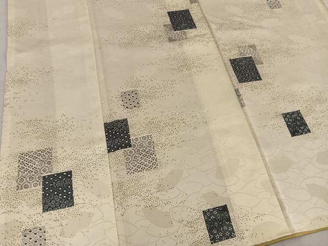 平和屋着物■上質な小紋　色紙重ね花文　正絹　逸品　BAAW6603mz