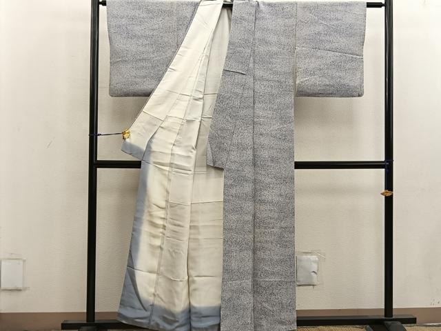 平和屋着物■上質な小紋　霞文　正絹　逸品　BAAW6616mz