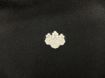 平和屋着物■豪華黒留袖 刺繍 牡丹花文 金彩 正絹 逸品 BAAW6620mz