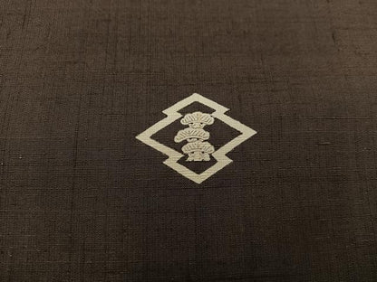 平和屋着物■男性 紬 栗色 正絹 逸品 BAAW6621mz