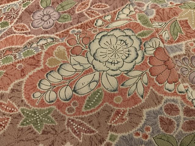 平和屋着物■上質な小紋　辻が花　正絹　逸品　BAAW6626mz