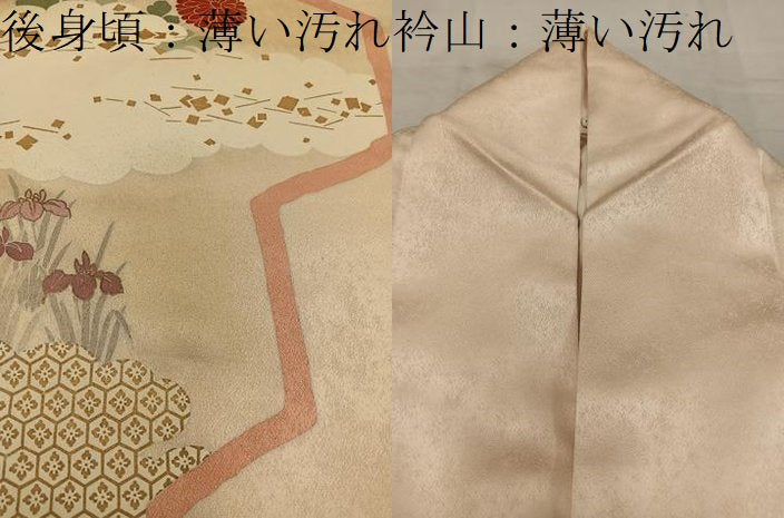 平和屋着物■訪問着　亀甲牡丹花文　金彩　正絹　逸品　BAAW6629mz