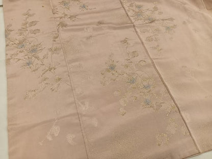 平和屋着物■上質な小紋　草花文　金銀糸　正絹　逸品　BAAW6654mz