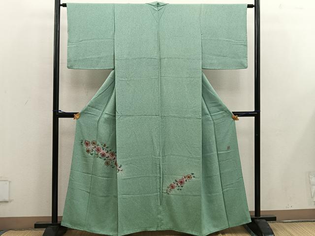 平和屋着物■色留訪問着　作家物　辻が花　正絹　逸品　BAAW6669mz