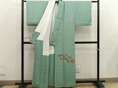 平和屋着物■色留訪問着　作家物　辻が花　正絹　逸品　BAAW6669mz