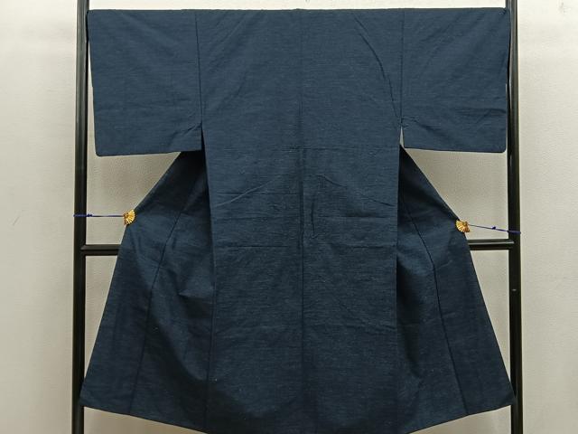 平和屋着物■男性　紬　羊羹色　正絹　逸品　BAAW6676mz