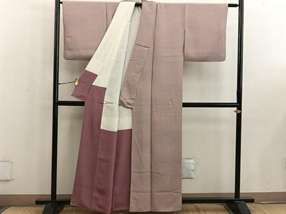 平和屋着物■上質な小紋　霞文　暈し染め　正絹　逸品　BAAW6690mz