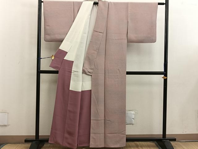 平和屋着物■上質な小紋　霞文　暈し染め　正絹　逸品　BAAW6690mz