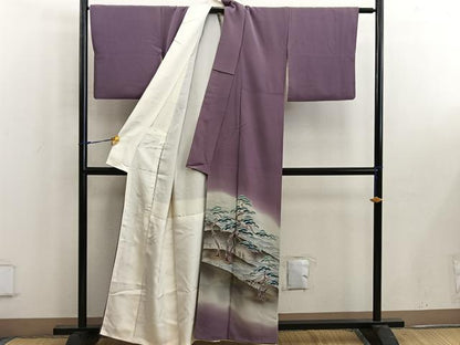 平和屋着物■豪華色留袖　枝松文　暈し染め　正絹　逸品　BAAW6692mz