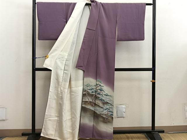 平和屋着物■豪華色留袖　枝松文　暈し染め　正絹　逸品　BAAW6692mz